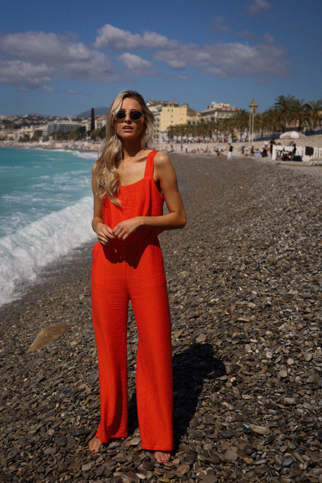 Naema orange - Combinaison pantalon
