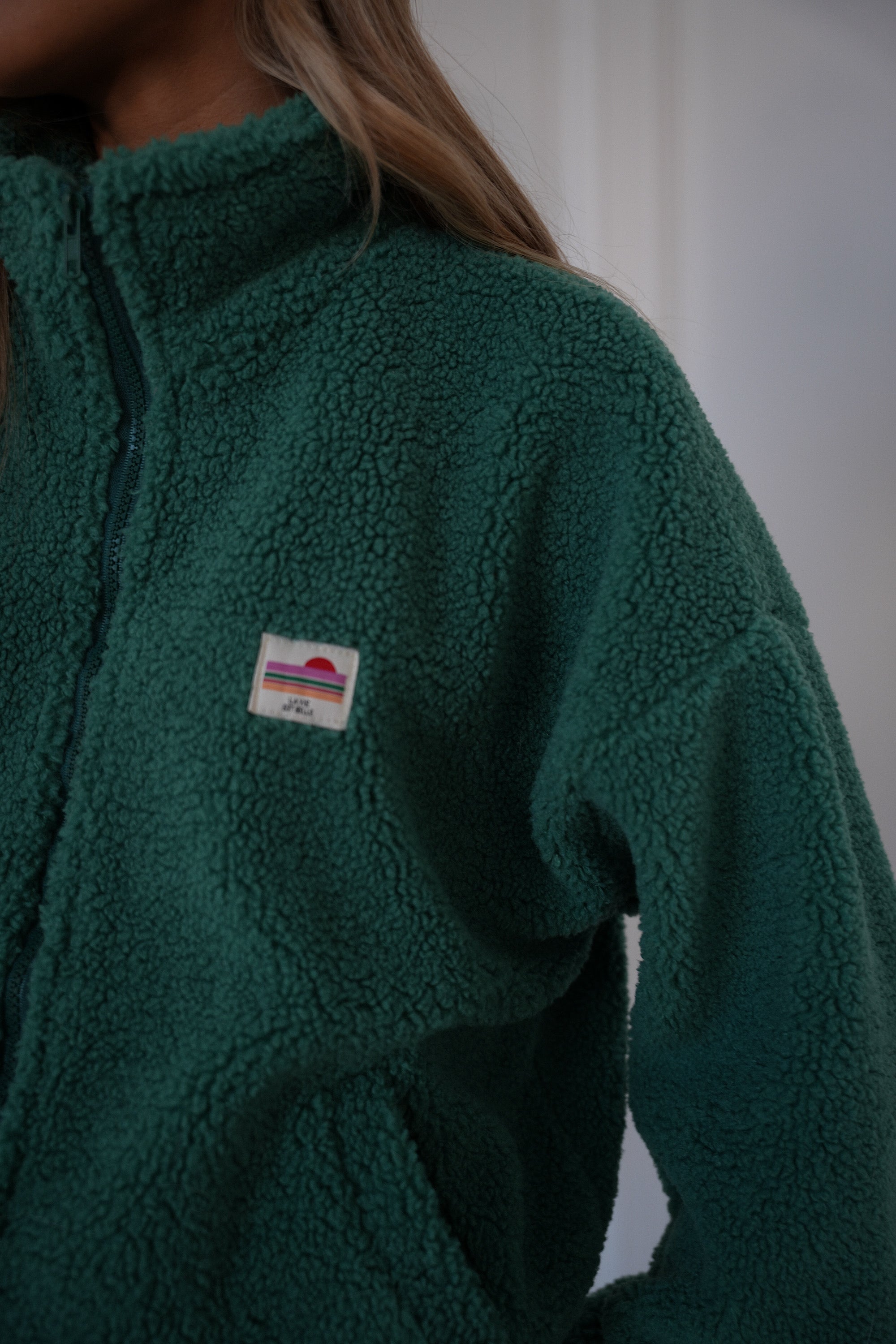 Lydie vert sapin - Veste polaire