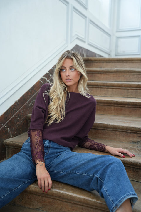 Naya prune - Pull dentelle