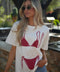 Alva blanc - T-shirt imprimé