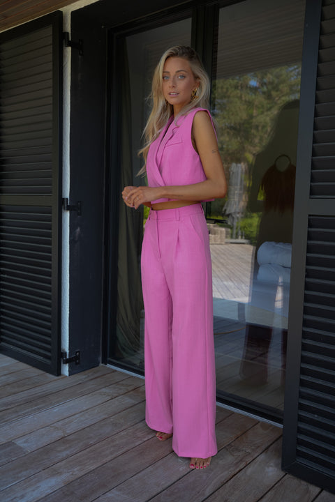 Zoé rose - Ensemble tailleur