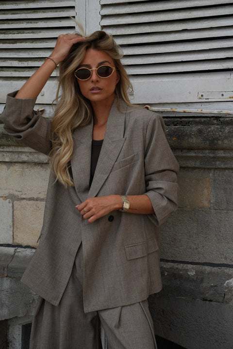 Serena taupe - Veste blazer