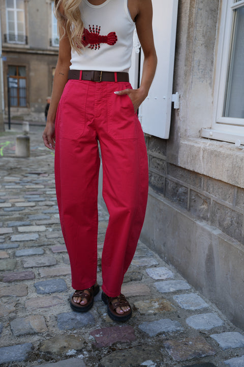 Jay rouge - Pantalon ballon