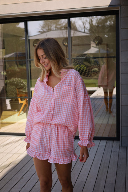 Kalli rose - Short vichy