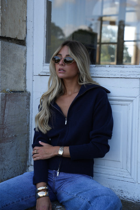 Abi marine - Gilet zippé