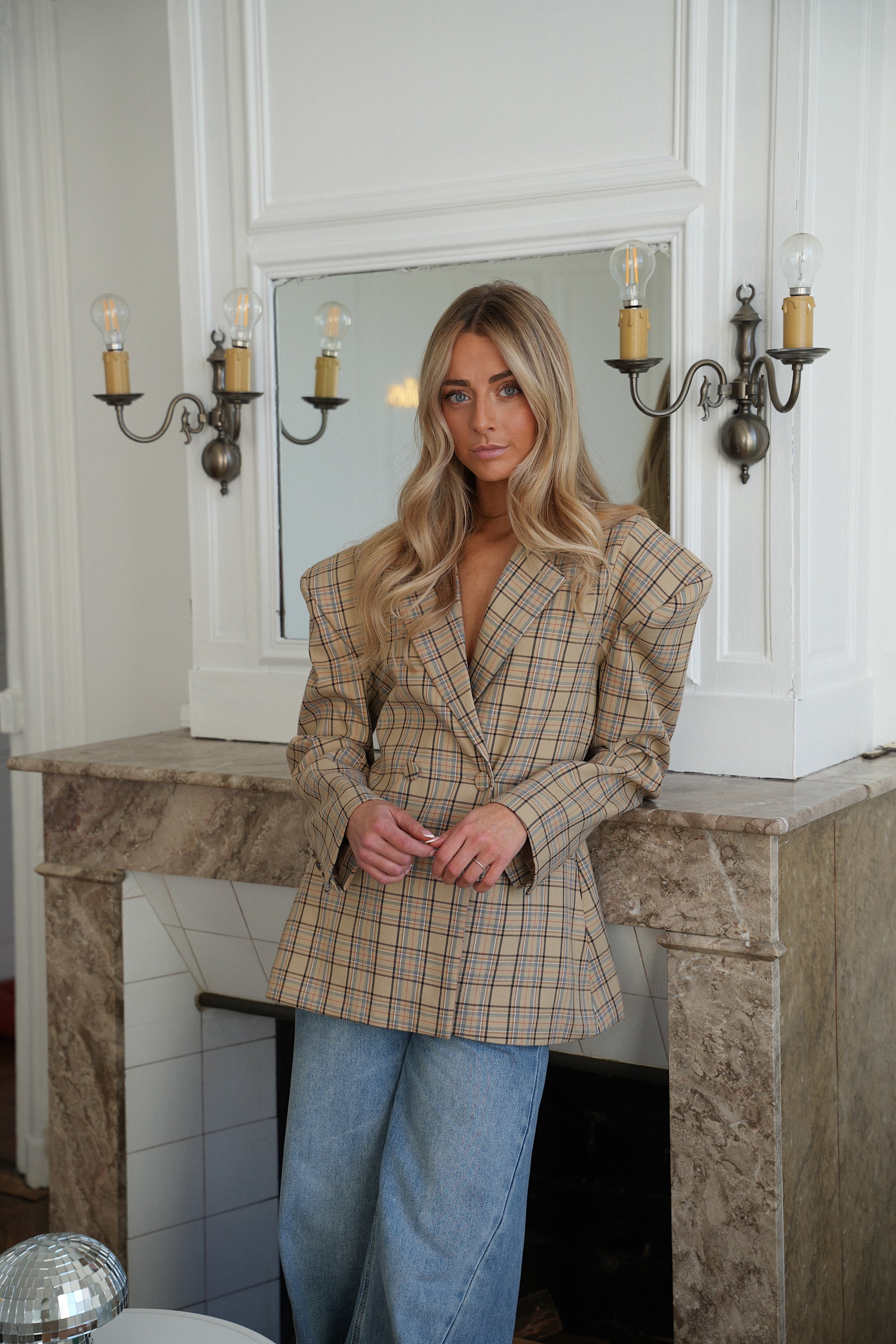 Anaelle beige - Veste blazer