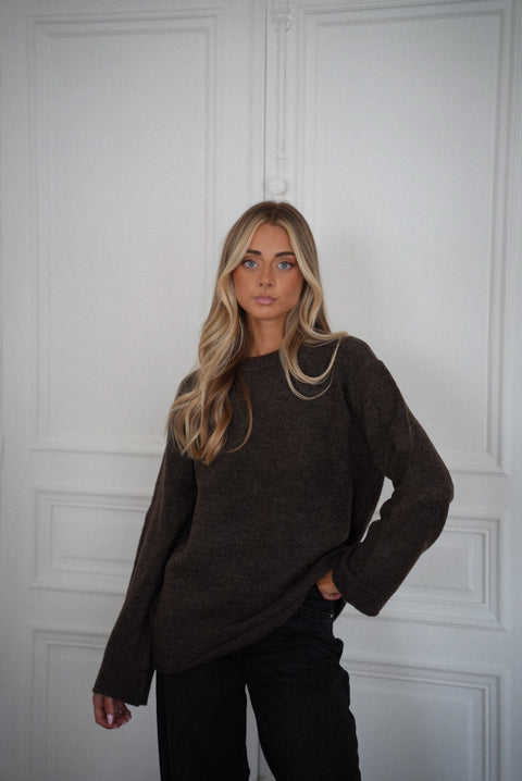 Tess taupe - Pull doux