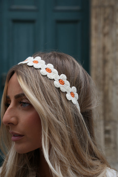 Ariane écru - Bandeau crochet