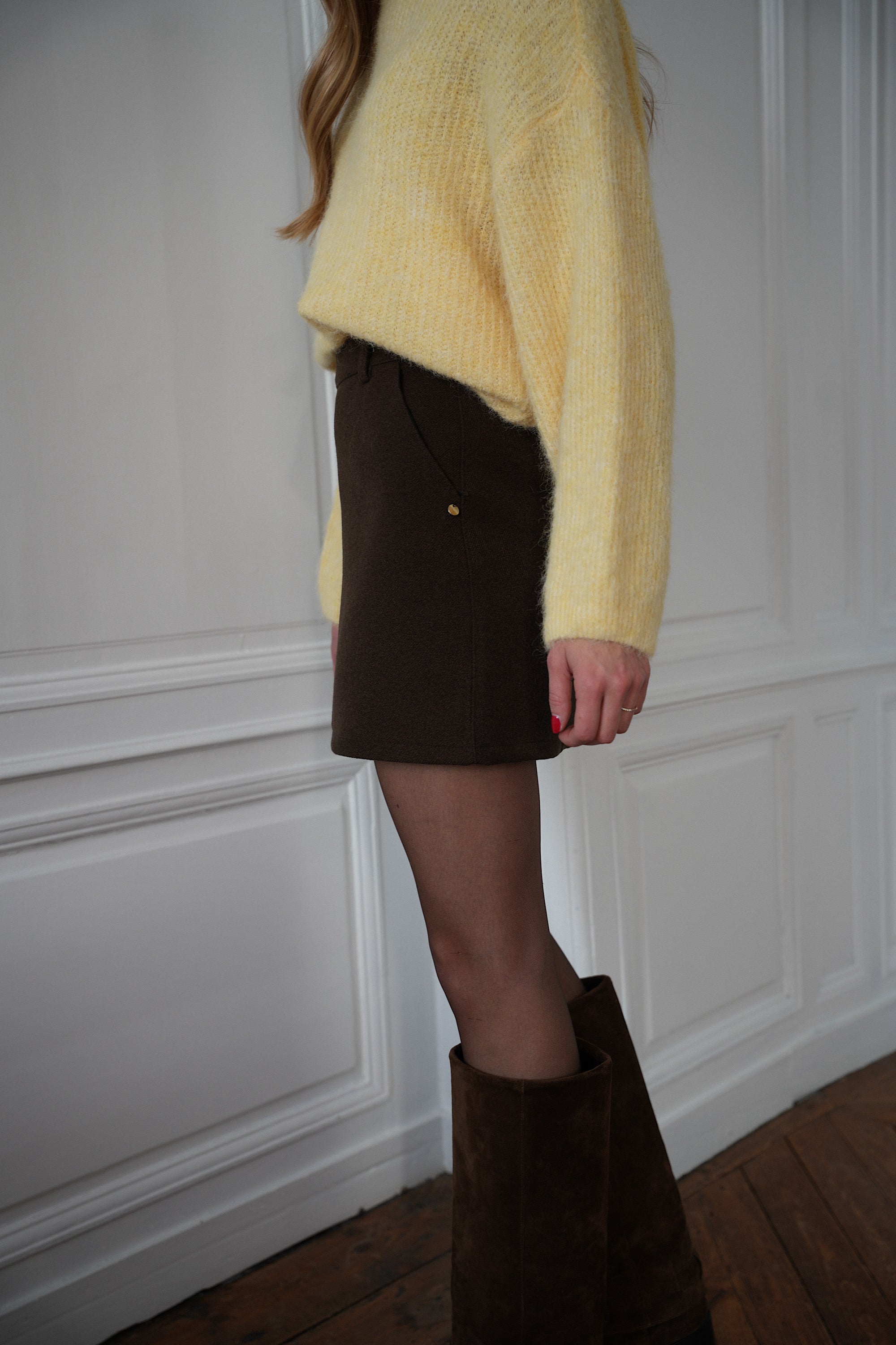 Georgia chocolat - Jupe-short