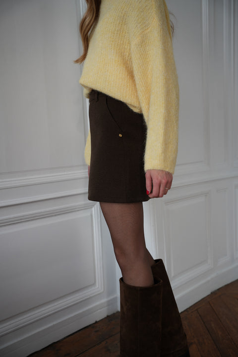 Georgia chocolat - Jupe-short