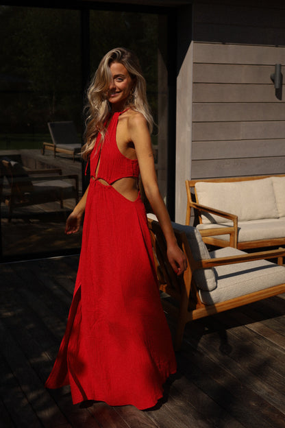 Muse rouge - Robe longue