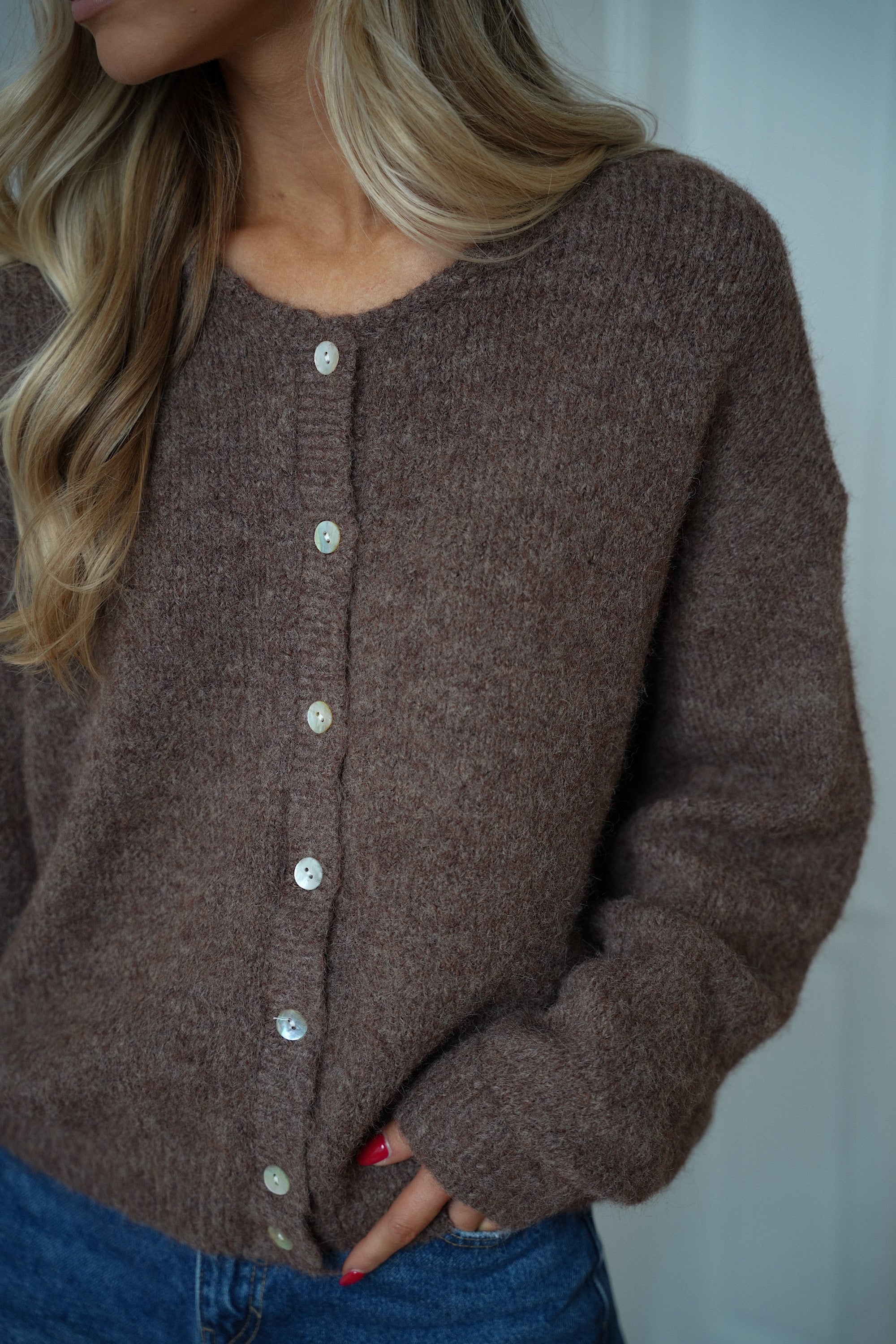 Catrina marron - Gilet ample