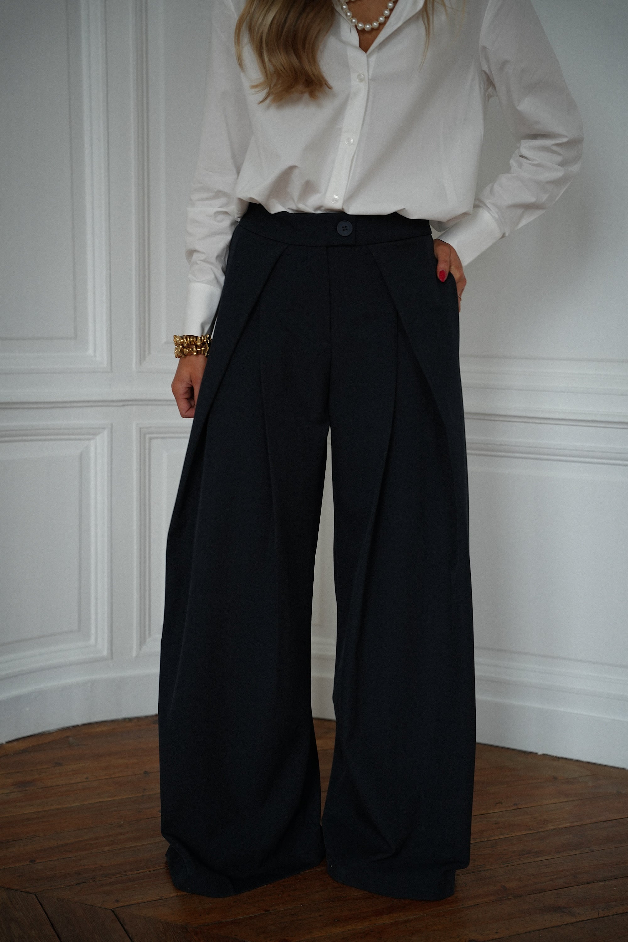 Chelsea marine - Pantalon ample