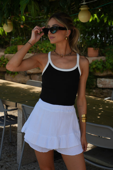Lola blanche - Jupe short