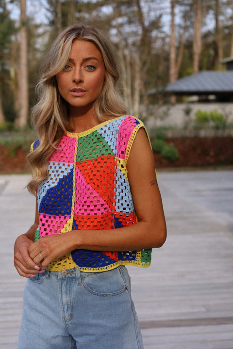 Marga coloré - Top crochet