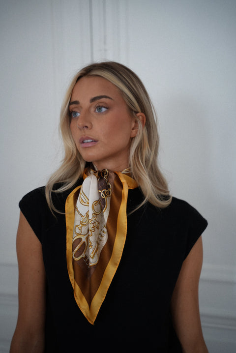 Jimmy beige - Foulard imprimé