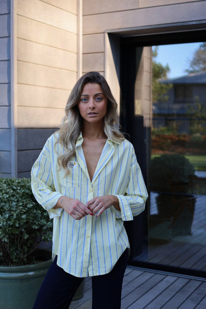 Victoire jaune - Chemise rayée