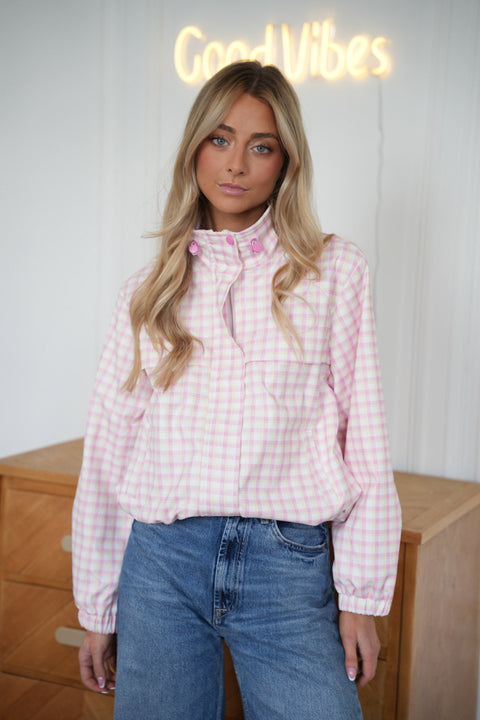 Loren rose - Veste à carreaux