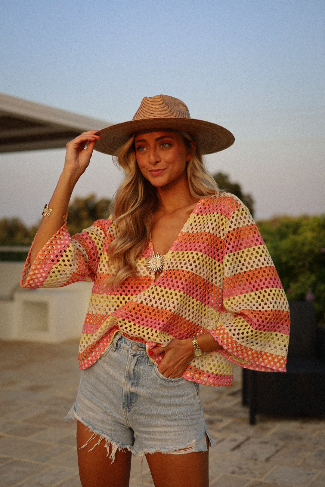 Simon coloré - Blouse crochet