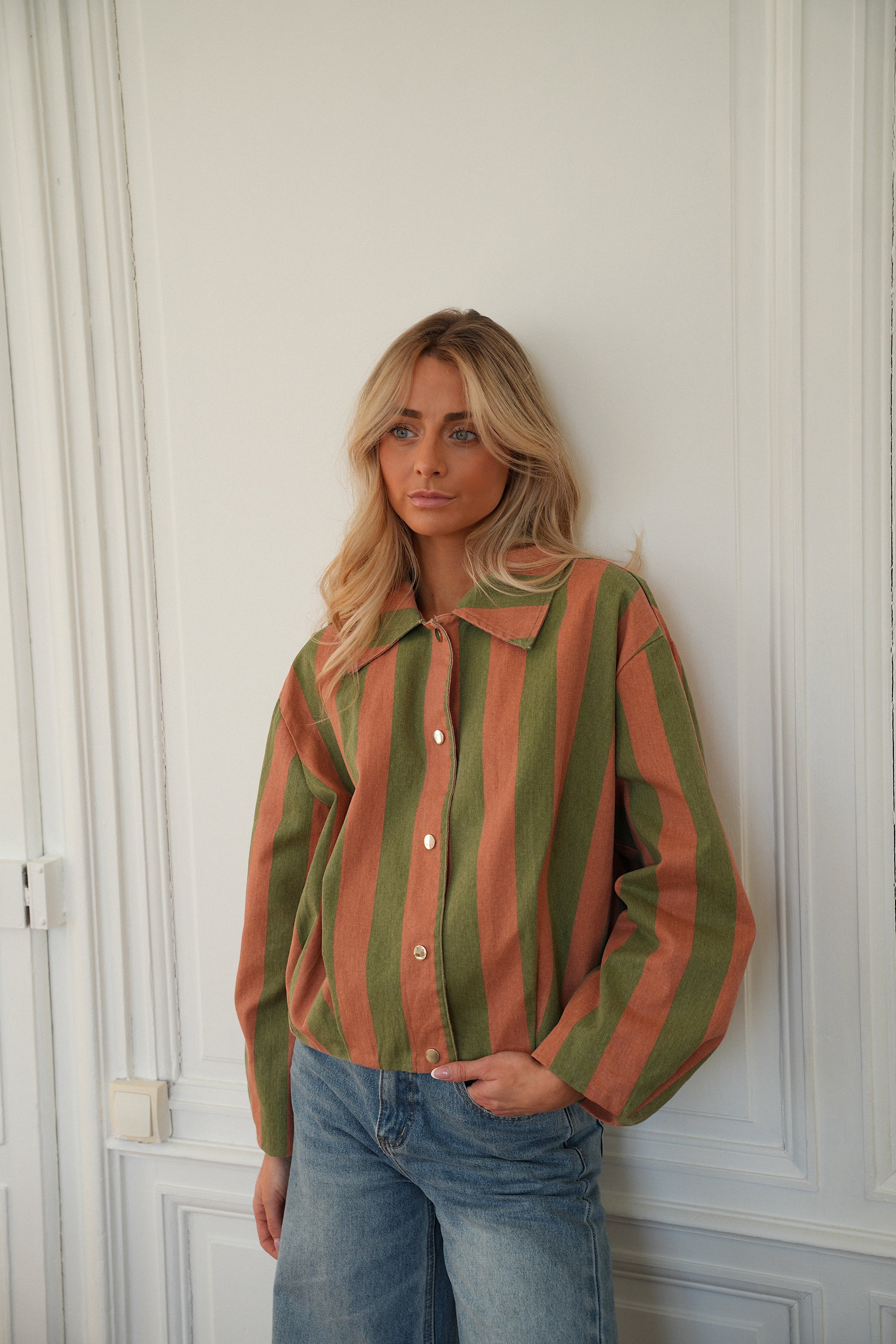 Rachelle bicolore - Veste en jean