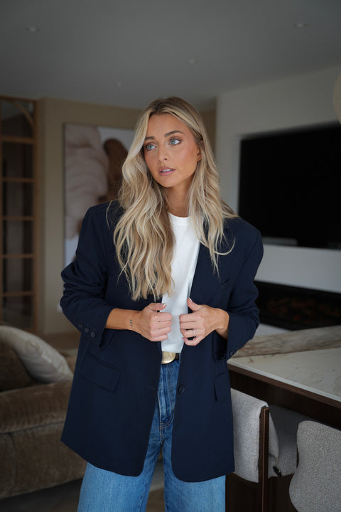 Grayce marine - Veste blazer