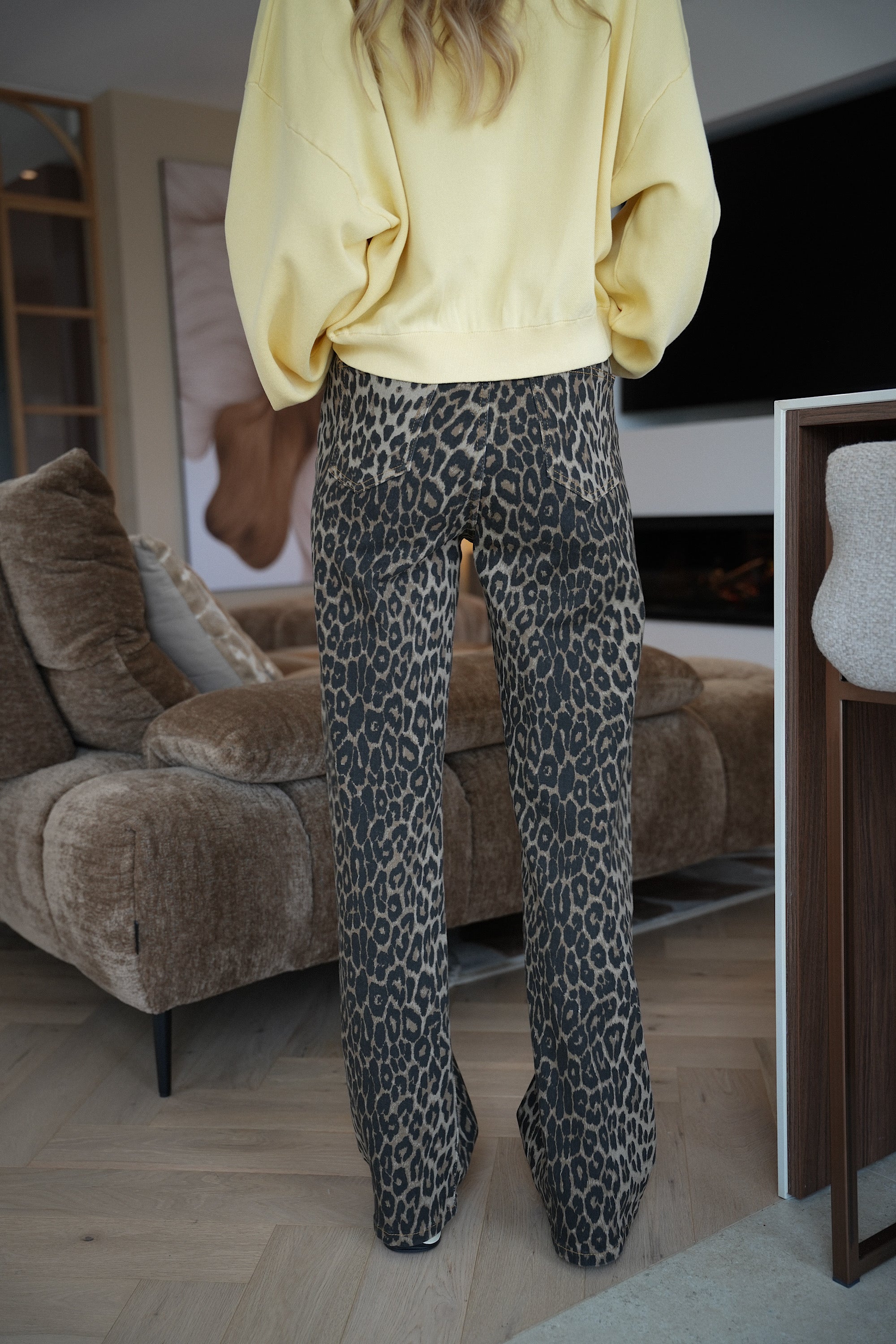 Polane léopard - Jean droit