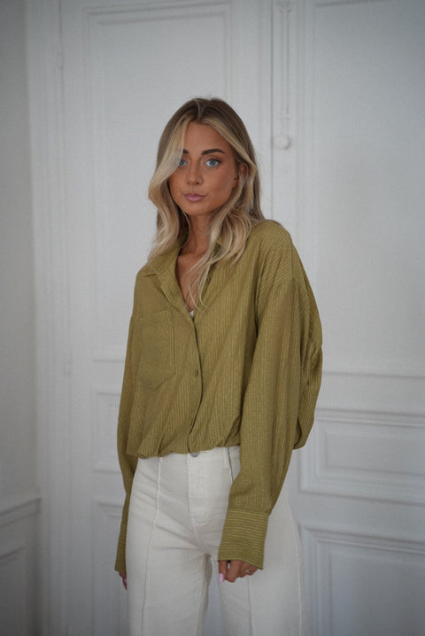 Miranda verte - Blouse courte