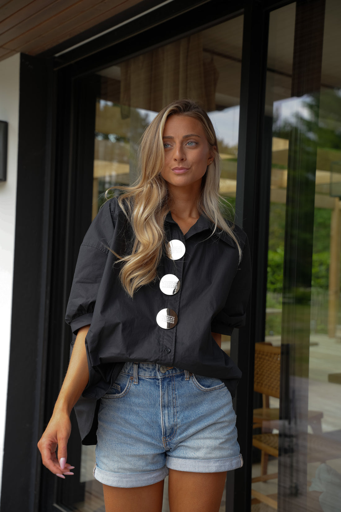 Ruby noire - Chemise boutonnée