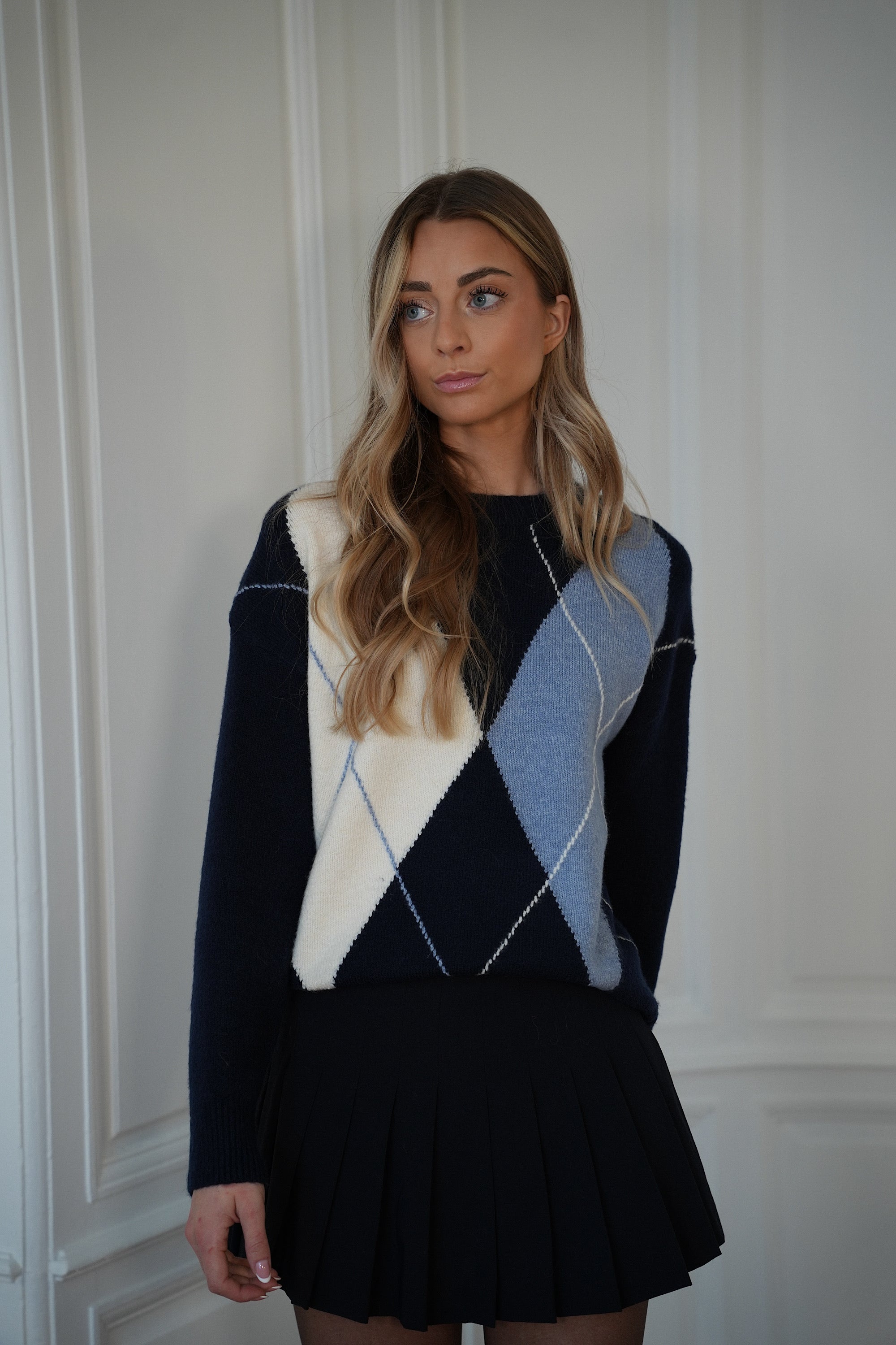 Yulia marine - Pull losanges