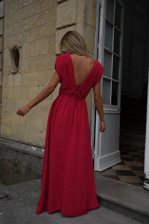 Lucy rouge - Robe longue