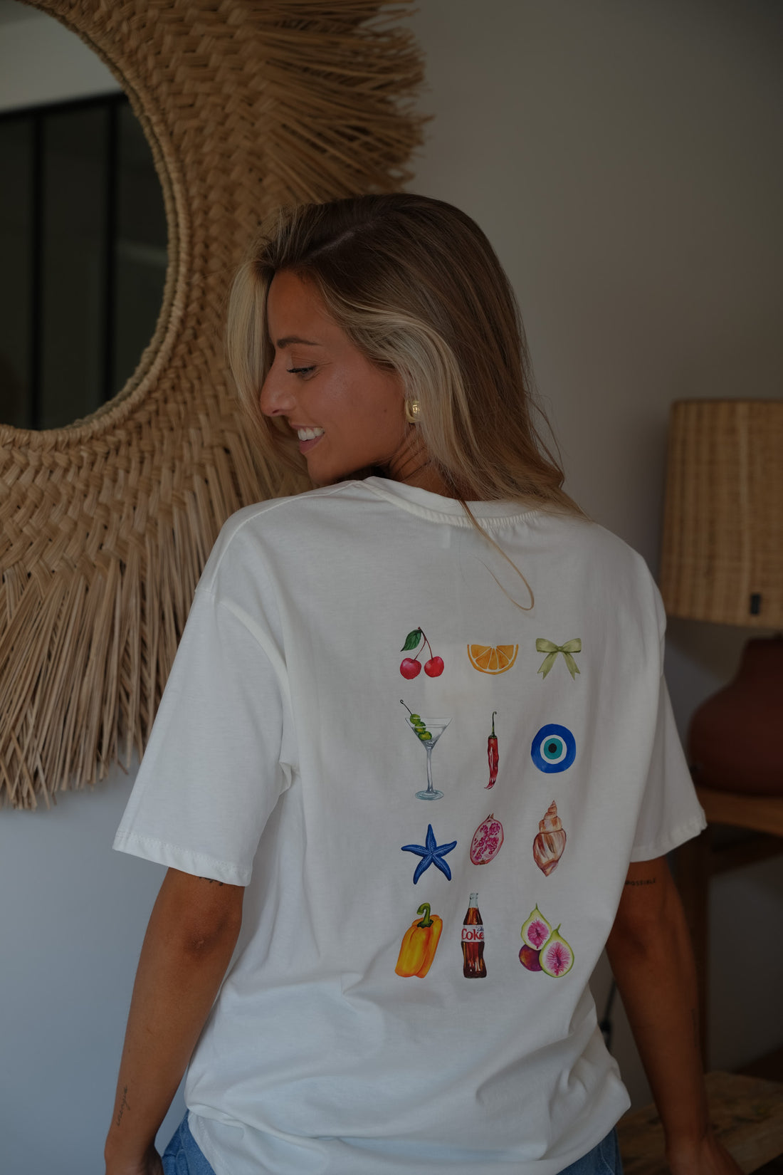 Molly blanc - T-shirt imprimé