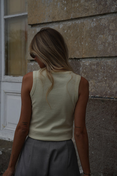 Maya jaune - Top sans manches