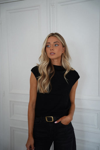 Joana noir - Top sans manches