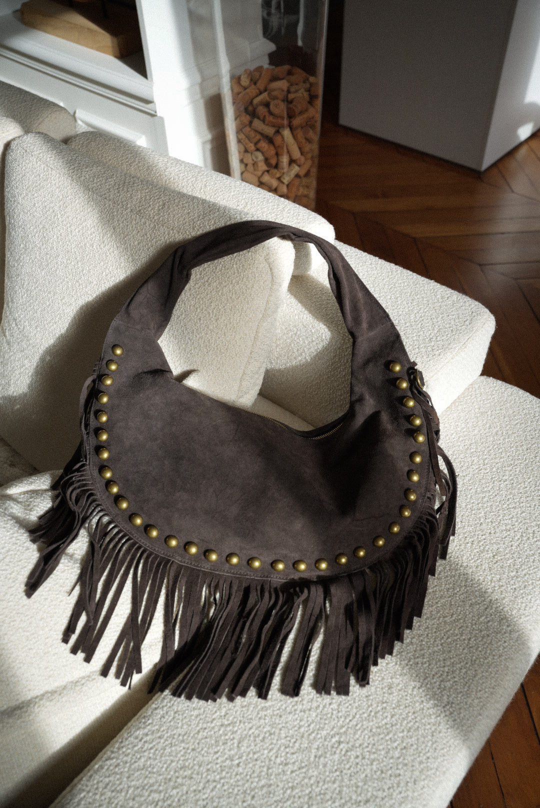 Kassandra chocolat - Sac en cuir