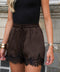 Toscane chocolat - Short dentelle