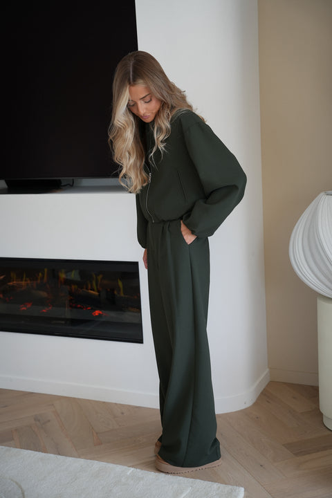 Armand vert - Pantalon droit
