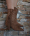 Arlo camel - Bottines santiags