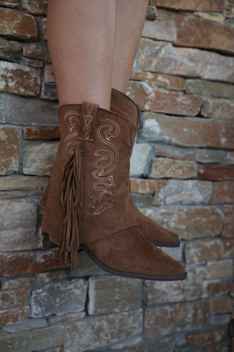 Arlo camel - Bottines santiags