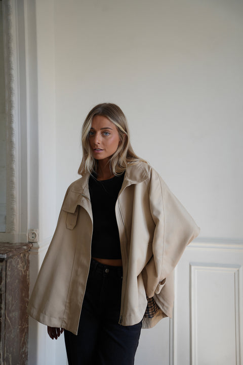 Colla beige - Veste trench
