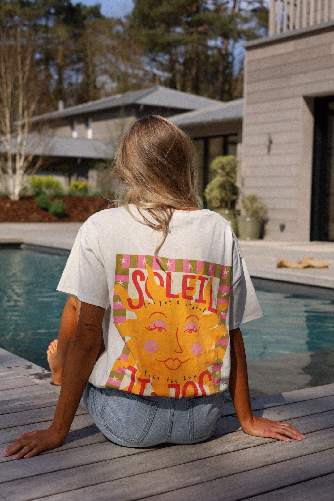 Soleil blanc - T-shirt coloré