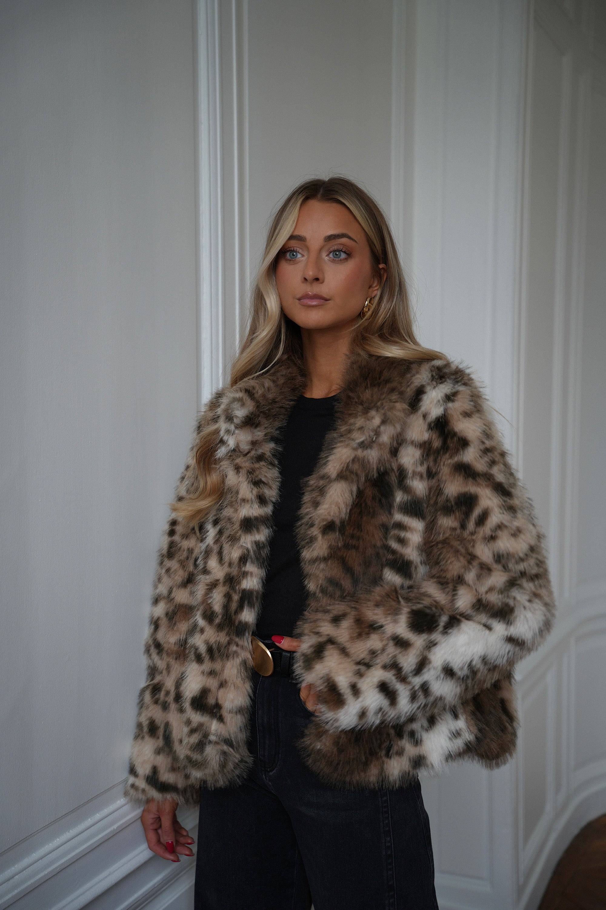 Kane léopard - Manteau fourrure