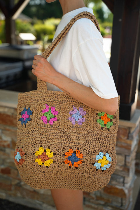 Xena beige - Sac en paille