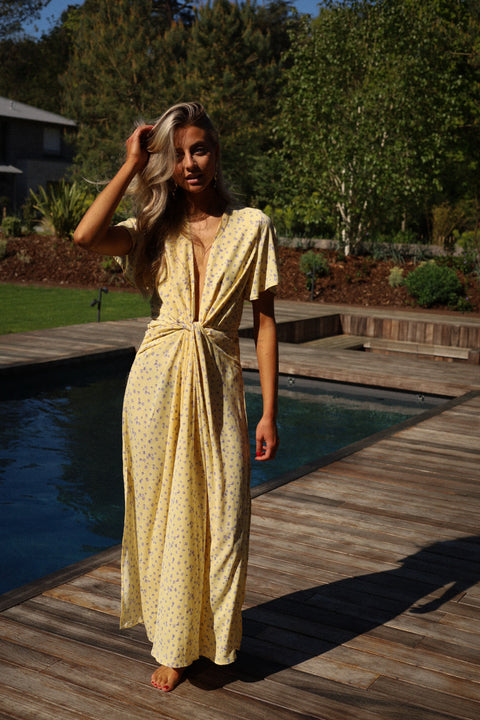 Capucine jaune - Robe fleurie