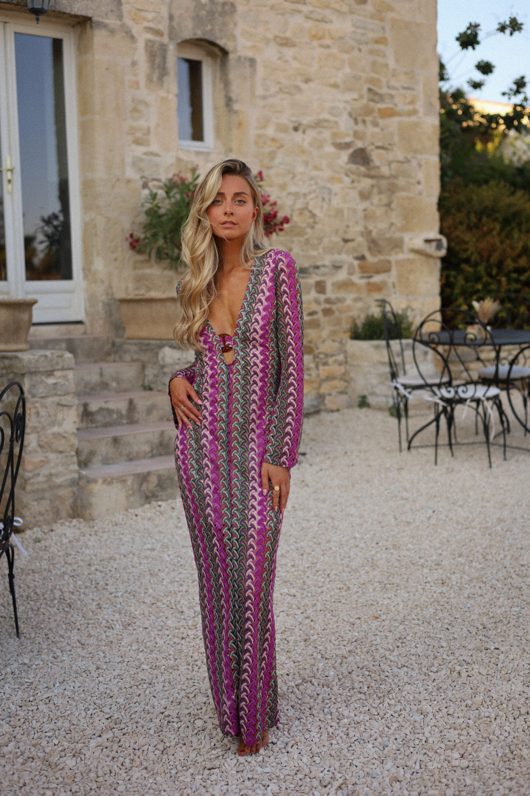 Shana violette - Robe crochet