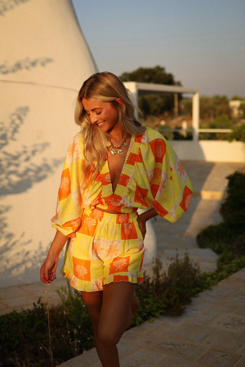 Colette jaune - Ensemble imprimé