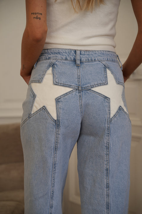 Diego bleu/blanc - Jean étoiles