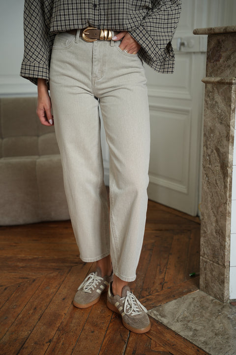 Clodia beige - Jean mom
