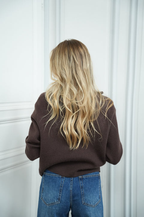 Danna chocolat - Pull doux