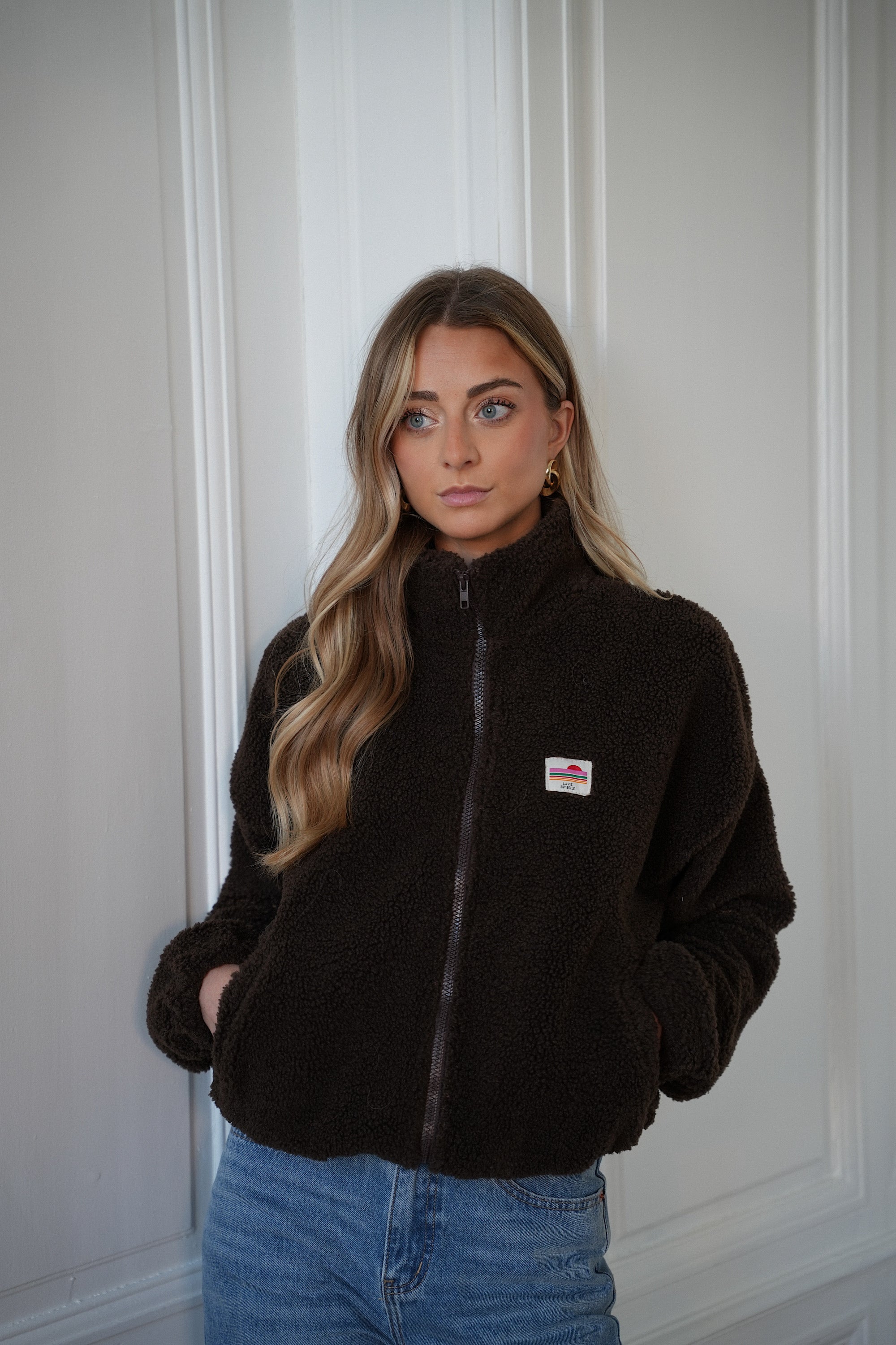 Lydie chocolat - Veste polaire