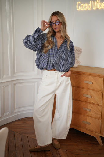 Izabel blanc - Jean ample